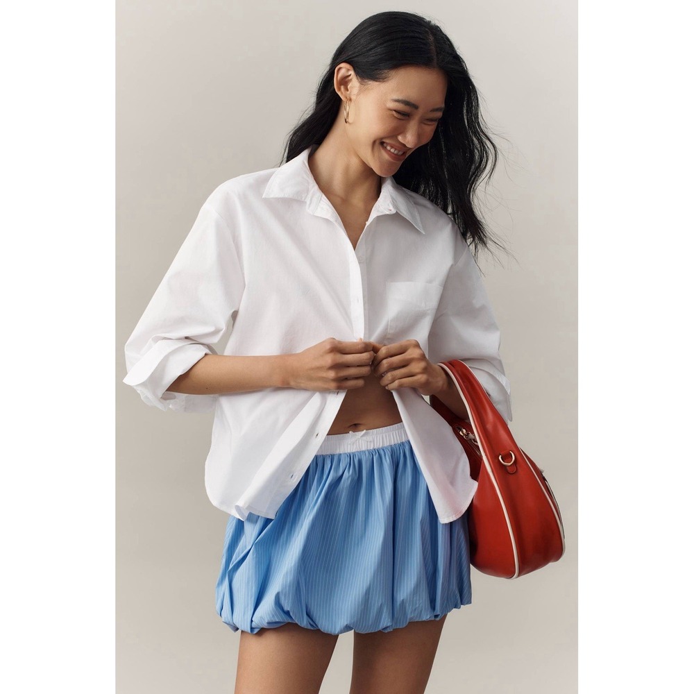 Maeve by Anthropologie Shrunken Bennet Buttondown Shirt SIZE M